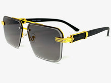 Men's Classy Elegant Luxury Designer Hip Hop Style SUNGLASSES Gold & Wooden Frame WD769