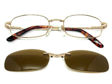 Classy Elegant Modern Style Optical EYEGLASSES Stainless Steel Frame with Magnetic Clip On DV012
