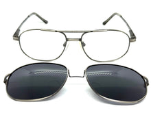 Classy Elegant Vintage Retro Style Optical EYEGLASSES Stainless Steel Frame with Magnetic Clip On DV010