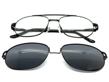 Classy Elegant Vintage Retro Style Optical EYEGLASSES Stainless Steel Frame with Magnetic Clip On DV010