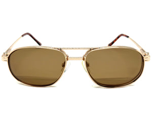 Classy Elegant Vintage Retro Style Optical EYEGLASSES Stainless Steel Frame with Magnetic Clip On DV010
