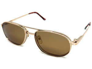Classy Elegant Vintage Retro Style Optical EYEGLASSES Stainless Steel Frame with Magnetic Clip On DV010