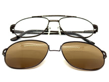 Classy Elegant Vintage Retro Style Optical EYEGLASSES Stainless Steel Frame with Magnetic Clip On DV010