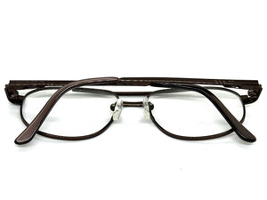 Classy Elegant Vintage Retro Style Optical EYEGLASSES Stainless Steel Frame with Magnetic Clip On DV010