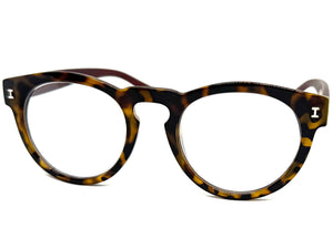 Classic Vintage Retro Style READING GLASSES READERS Round Tortoise Frame Lens Strength +1.50
