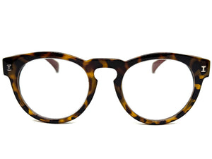Classic Vintage Retro Style READING GLASSES READERS Round Tortoise Frame Lens Strength +1.50