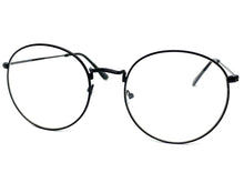 Exaggerated Vintage Retro Style Clear Lens EYEGLASSES Large Oval Black Frame 6833