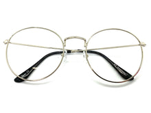 Exaggerated Vintage Retro Style Clear Lens EYEGLASSES Large Oval Silver Frame 6833