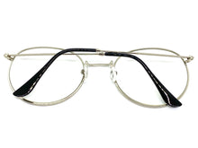 Exaggerated Vintage Retro Style Clear Lens EYEGLASSES Large Oval Silver Frame 6833
