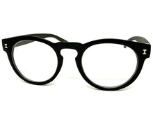Classic Vintage Retro Style READING GLASSES READERS Round Black Frame Lens Strength +2.25