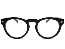 Classic Vintage Retro Style READING GLASSES READERS Round Black Frame Lens Strength +2.25