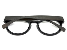 Classic Vintage Retro Style READING GLASSES READERS Round Black Frame Lens Strength +2.25