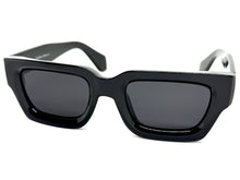 Classic Vintage Retro Style SUNGLASSES Thick Black Frame - Dark Lens 2056