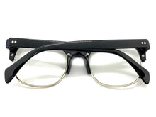 Classic Vintage Retro Style Clear Lens EYEGLASSES Square Black Frame 6393