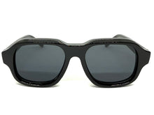 Classic Vintage Retro Style SUNGLASSES Large Thick Square Black Acetate Frame C004