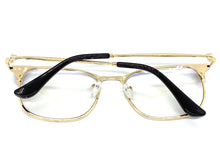 Classic Vintage Retro Style Clear Lens EYEGLASSES Square Gold Frame IT111