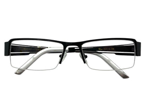 Classy Contemporary Modern Style Clear Lens EYEGLASSES Black Fashion Frame 1222