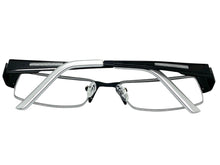 Classy Contemporary Modern Style Clear Lens EYEGLASSES Black Fashion Frame 1222