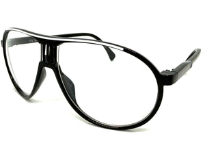 Classic Vintage Retro Hip Hop Style Clear Lens EYEGLASSES Black Frame 6686