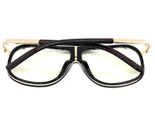 Classic Vintage Retro Hip Hop Rapper Style Clear Lens EYEGLASSES Brown Frame E0230