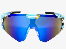 Oversized Retro Sporty Wrap Around Style SUNGLASSES Large Graffiti Frame 39084