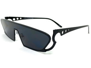 Modern Futuristic Space Party Raver Style SUNGLASSES Sleek Black Frame 5277