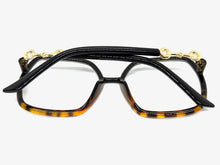 Oversized Vintage Retro Style Clear Lens EYEGLASSES Square Black Frame 30443