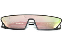 Modern Futuristic Space Party Raver Style SUNGLASSES Sleek Gunmetal Frame 5277