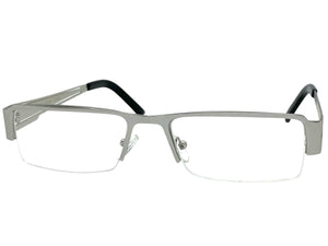 Classy Contemporary Modern Style Clear Lens EYEGLASSES Silver Fashion Frame 1222