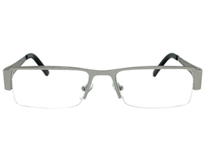 Classy Contemporary Modern Style Clear Lens EYEGLASSES Silver Fashion Frame 1222