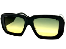 Exaggerated Classic Vintage Retro Style SUNGLASSES Thick Square Black Frame 80056