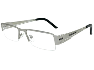 Classy Contemporary Modern Style Clear Lens EYEGLASSES Silver Fashion Frame 1222