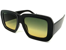Exaggerated Classic Vintage Retro Style SUNGLASSES Thick Square Black Frame 80056