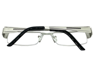 Classy Contemporary Modern Style Clear Lens EYEGLASSES Silver Fashion Frame 1222