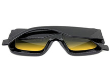 Exaggerated Classic Vintage Retro Style SUNGLASSES Thick Square Black Frame 80056