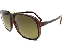 Classic Vintage Retro Aviator Style SUNGLASSES Large Tortoise Frame 1065