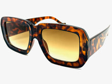 Exaggerated Classic Vintage Retro Style SUNGLASSES Thick Square Tortoise Frame 80056