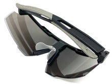 Classic Retro Sporty Wrap Around Style SUNGLASSES Large Black Frame 5332