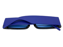 Space Futuristic Robotic Cyclops Modern Contemporary SUNGLASSES Sleek Blue Frame 9262