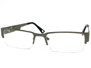 Classy Contemporary Modern Style Clear Lens EYEGLASSES Gunmetal Fashion Frame 1207