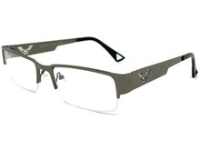 Classy Contemporary Modern Style Clear Lens EYEGLASSES Gunmetal Fashion Frame 1207