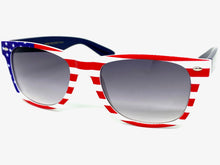 Classic Vintage Retro Style SUNGLASSES Patriotic USA Flag Frame W433