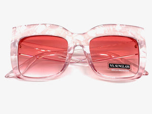 Oversized Exaggerated Retro Cat Eye Style SUNGLASSES Pink Frame 4745