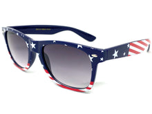 Classic Vintage Retro Style SUNGLASSES Patriotic USA Flag Frame W465