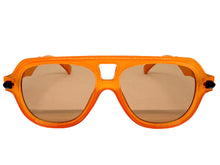 Classic Vintage Retro Style SUNGLASSES Large Caramel Frame - Brown Lens 80595