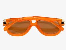 Classic Vintage Retro Style SUNGLASSES Large Caramel Frame - Brown Lens 80595