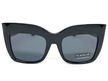 Oversized Exaggerated Retro Cat Eye Style SUNGLASSES Black Frame 4745