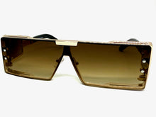 Classic Hardcore Luxury Hip Hop Rapper Pimp Style SUNGLASSES Gold Frame 79004