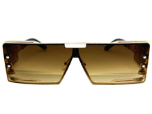 Classic Hardcore Luxury Hip Hop Rapper Pimp Style SUNGLASSES Gold Frame 79004