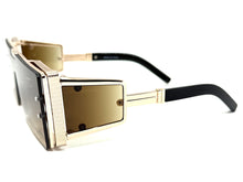 Classic Hardcore Luxury Hip Hop Rapper Pimp Style SUNGLASSES Gold Frame 79004
